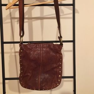 Fossil leather hobo